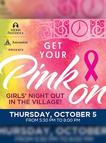 Get Your Pink On!  Girls Night Out presented by St. John Hospital & Medical Center