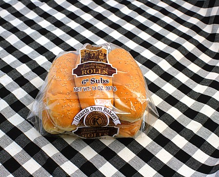 3120 Sub Sesame 6" 6 pk