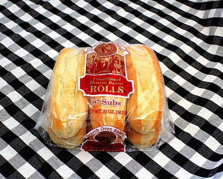 3180 Sub Sesame Split Top 8" 6 pk