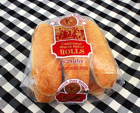 3190 Sub Sour Dough 8" 6 pk